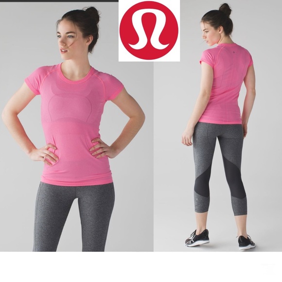 Lululemon Swiftly Tech Short Sleeve Crew
Heathered Neon Pink size 8